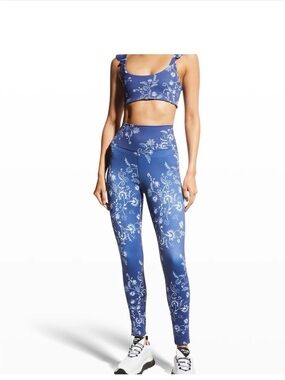 Beach Riot Blue Floral High-Rise Leggings